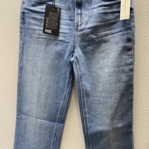 Paige Women’s High-Rise “Laurel” Bootcut Jeans w/ Raw Hem - Picture 12 of 14